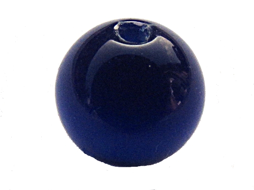 Cat-Eye-Perle, Kugel, 10mm, dunkelblau